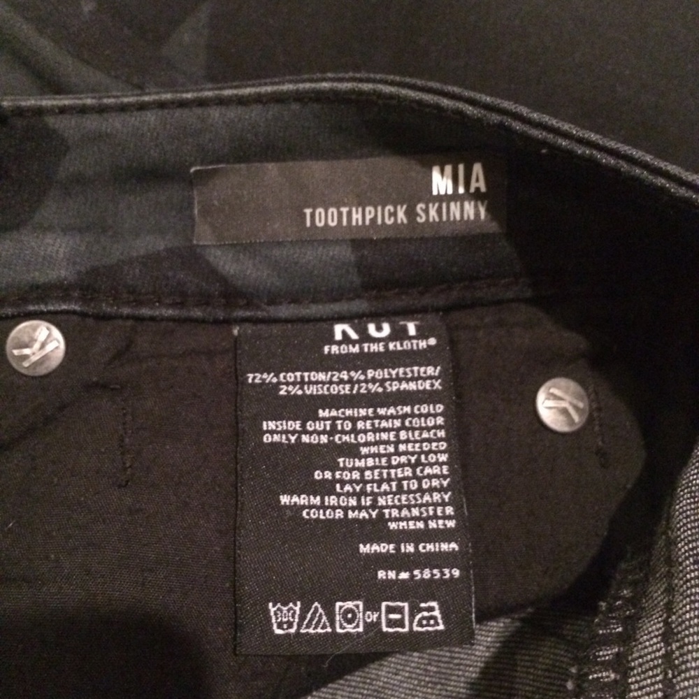 Kut from the Kloth Mia Star print skinny jeans (8) - Picture 5 of 8